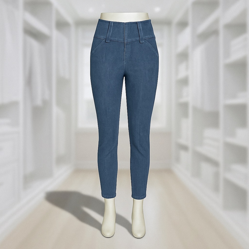 EXPRESS High-Waisted Dark Blue Jeans